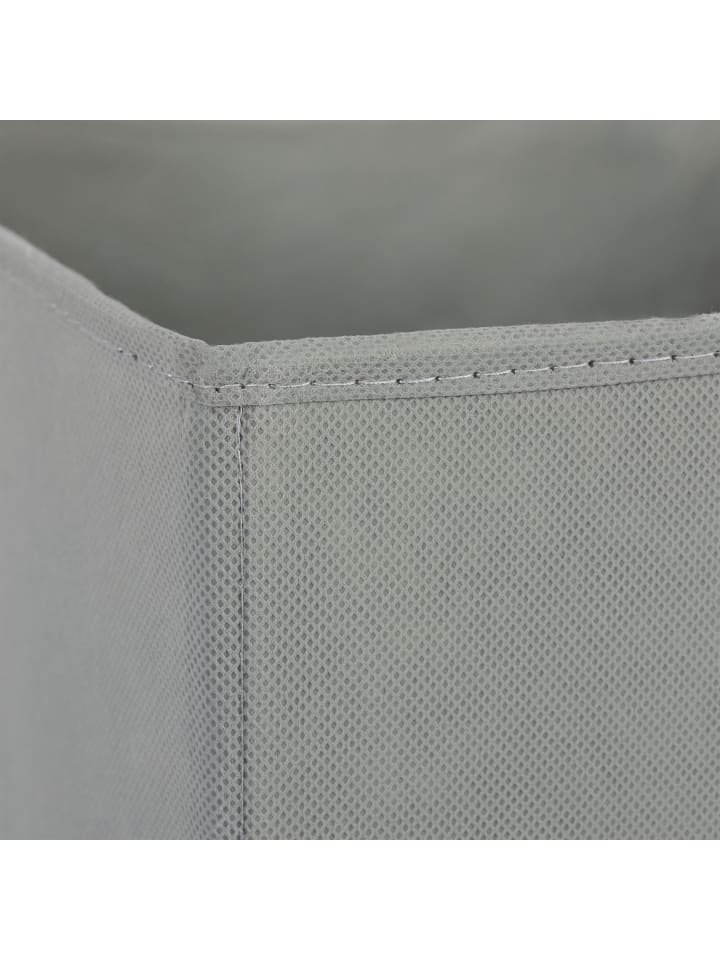 relaxdays 4 x Aufbewahrungsbox in Grau - (B)30 x (H)30 x (T)30 cm günstig kaufen onesize