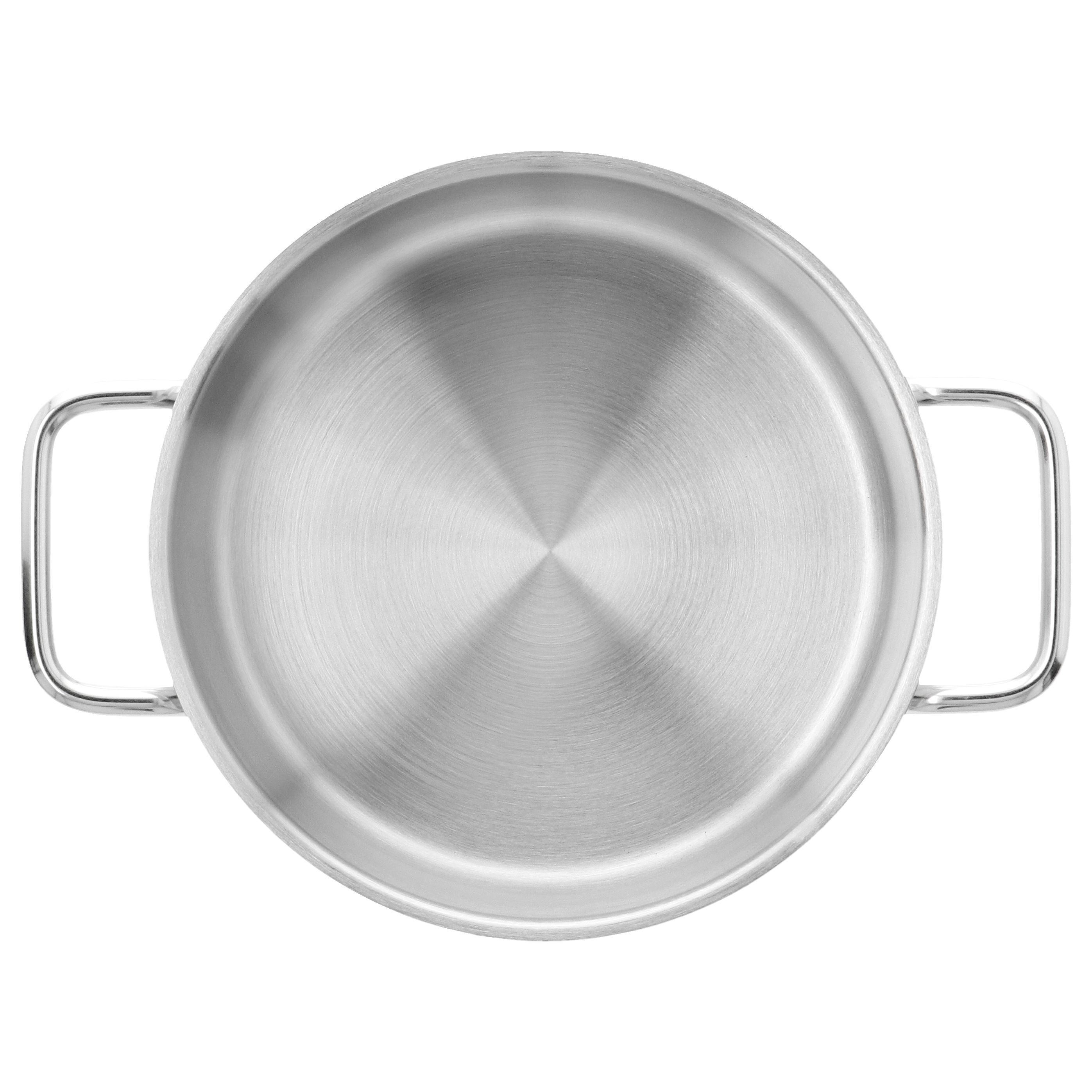 Bratentopf mit Deckel 18 cm, 18/10 Edelstahl