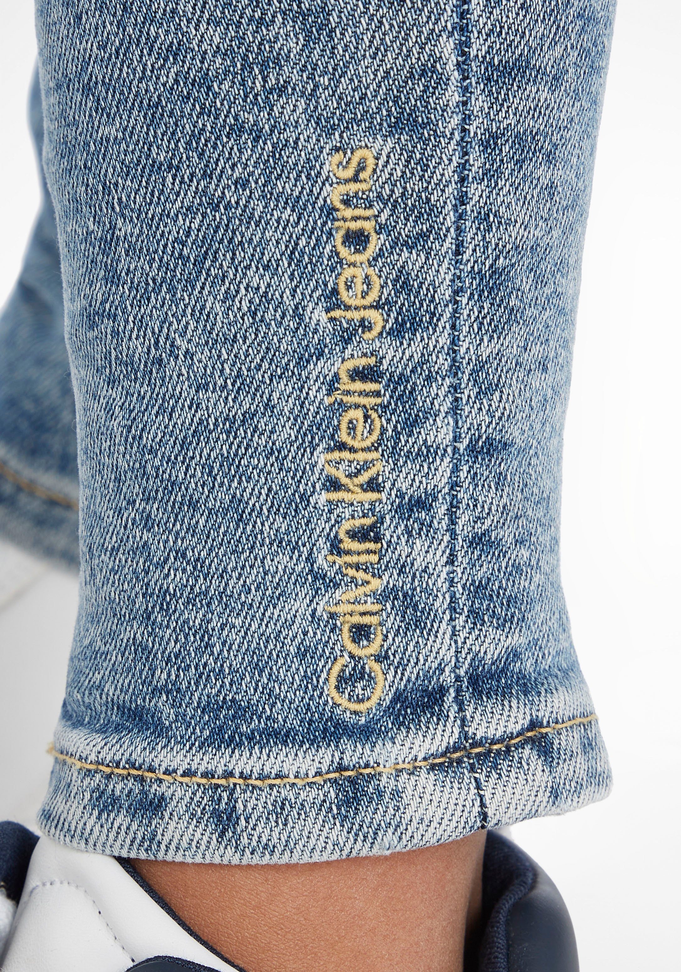 Calvin Klein Jeans Stretch-Jeans MR SKINNY LIGHT BLUE SNAKE