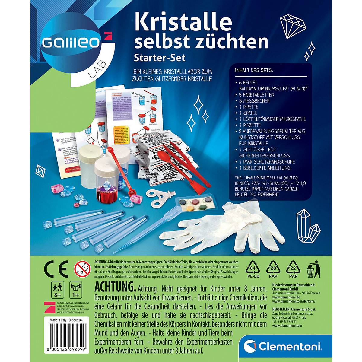 Galileo LAB - Kristalle selbst züchten - Starter-Set