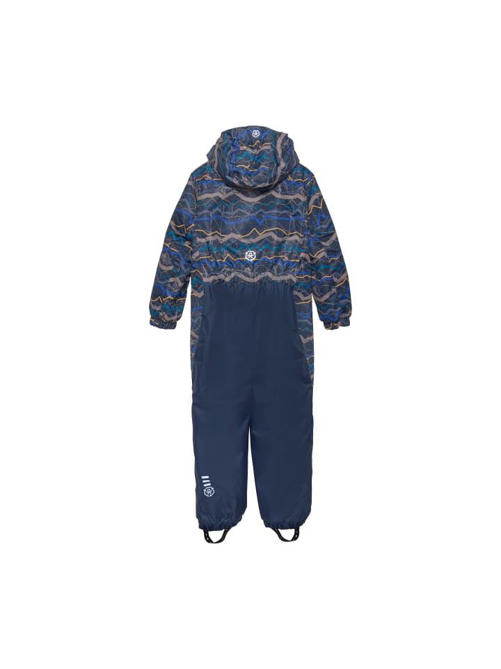 Color Kids Schneeoverall 741089 Schneeanzug mit Kapuze und Fußschlafen in Blau günstig kaufen