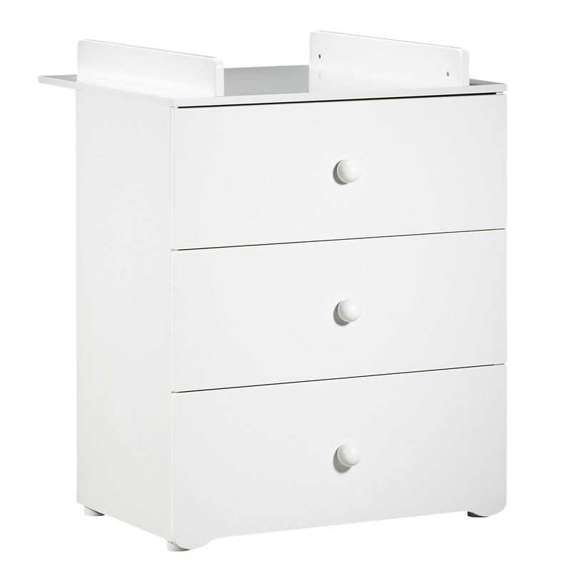 Chambre bébé 2 pièces BASIC lit et commode boutons blancs