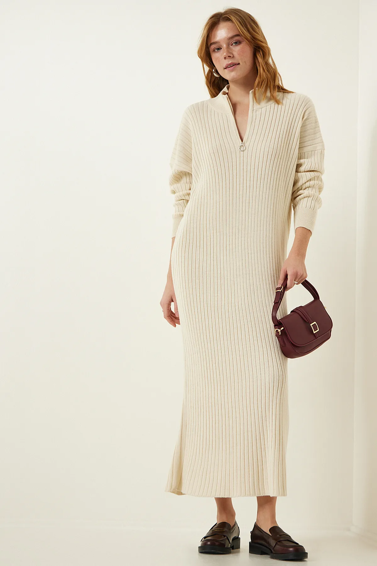Happiness İstanbul  Kleid - Beige - A-Linie
