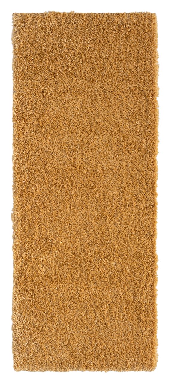 MyFlair Teppich Elodie, 80cm x 200cm, Farbe Goldfarben, rechteckig, Florhöhe 37mm