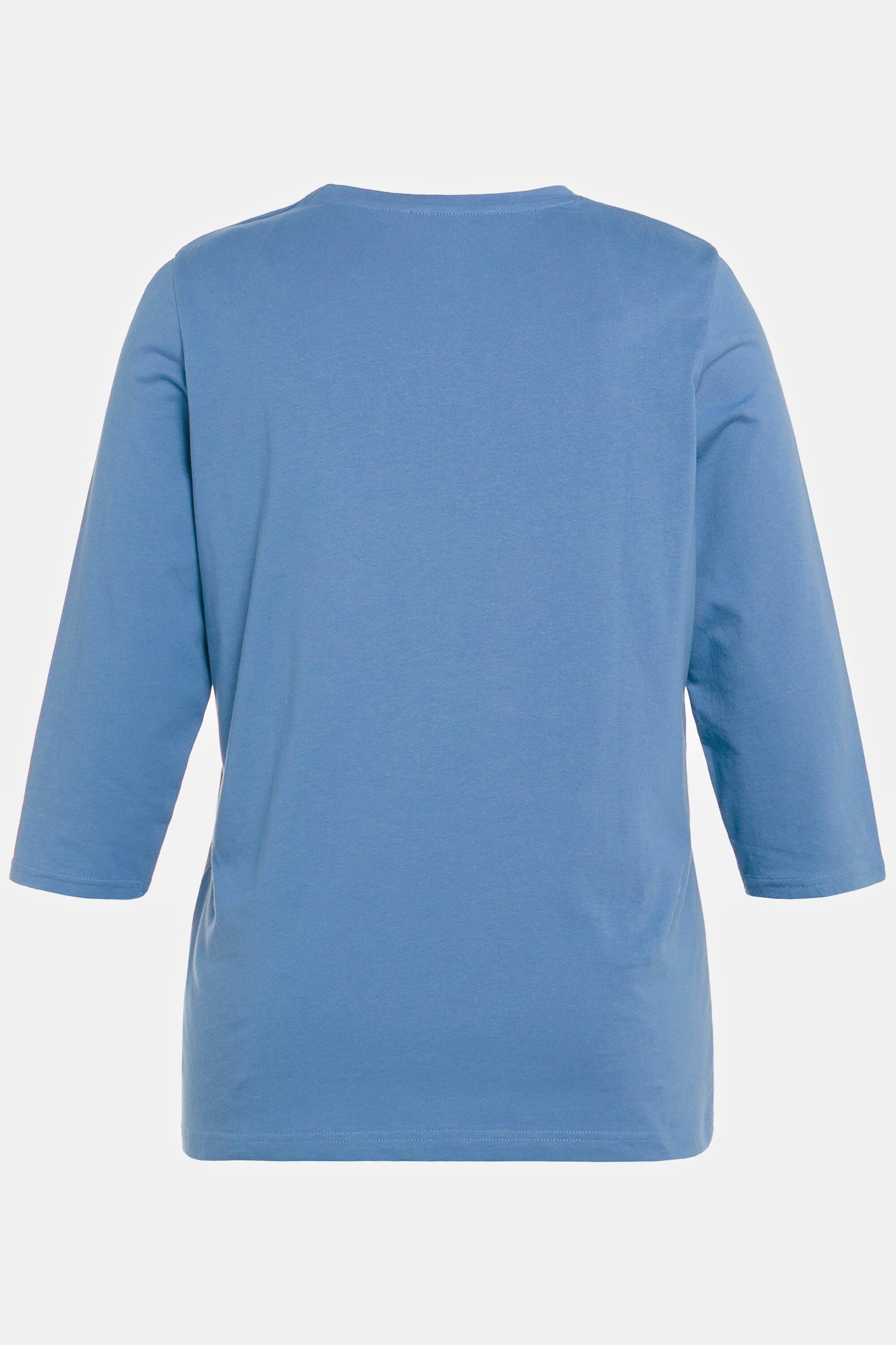Ulla Popken Umstandsshirt Bellieva-Shirt Stillfunktion A-Linie Punkte