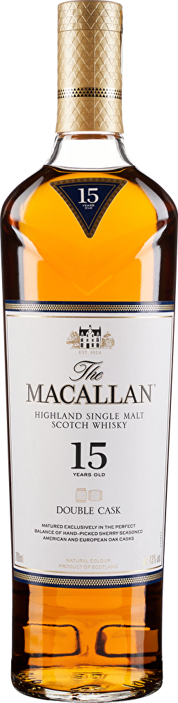 The Macallan Scotch Whisky Double Cask 15 YO 0,7 Liter im Geschenkkarton