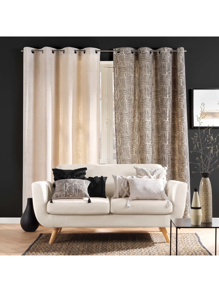 Douceur d’Intérieur Vorhang in beige günstig kaufen onesize