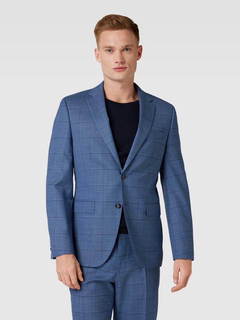 2-Knopf-Sakko mit Allover-Muster Modell 'Jeckson' in blau