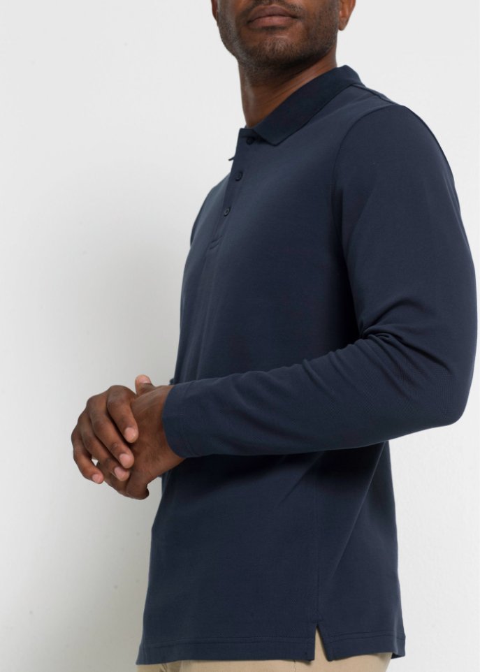 Poloshirt, Langarm