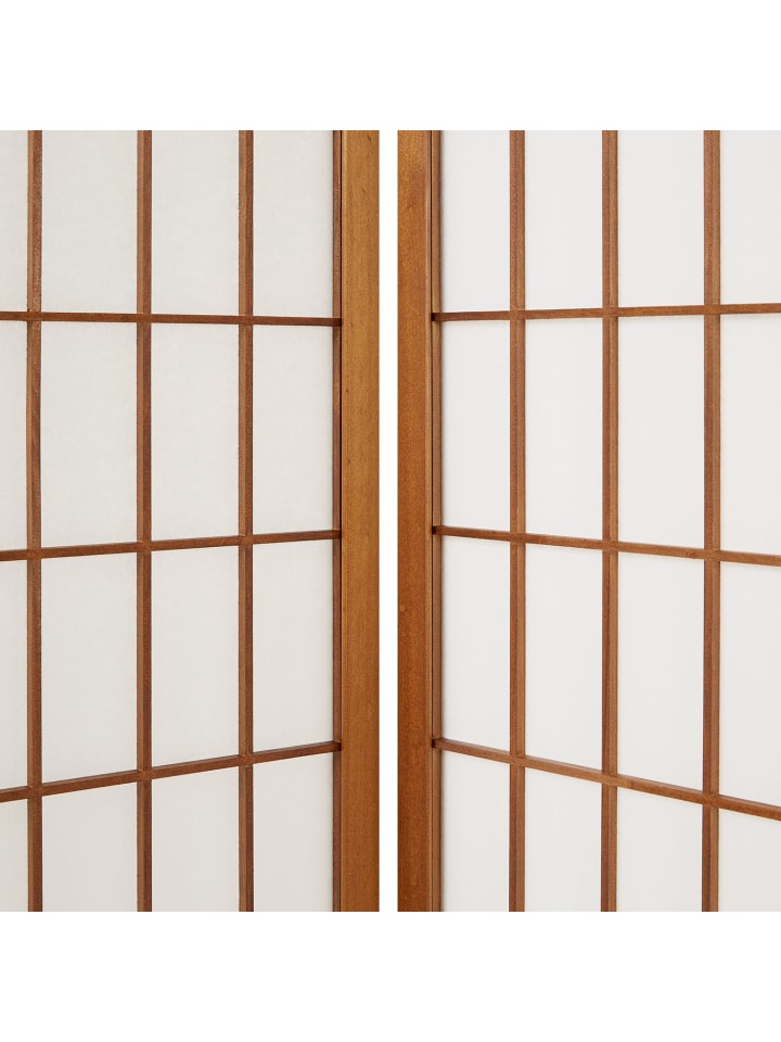 Homestyle4u 5-tlg. Paravent in Braun 220x175 günstig kaufen onesize