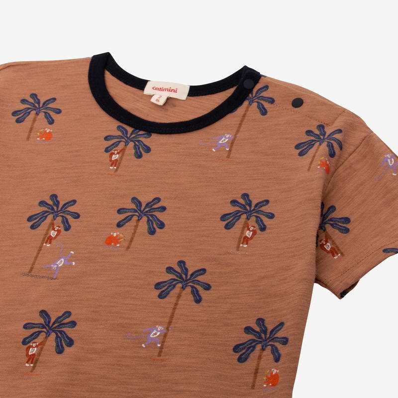 T-shirt bébé garçon micro palmiers beige Catimini