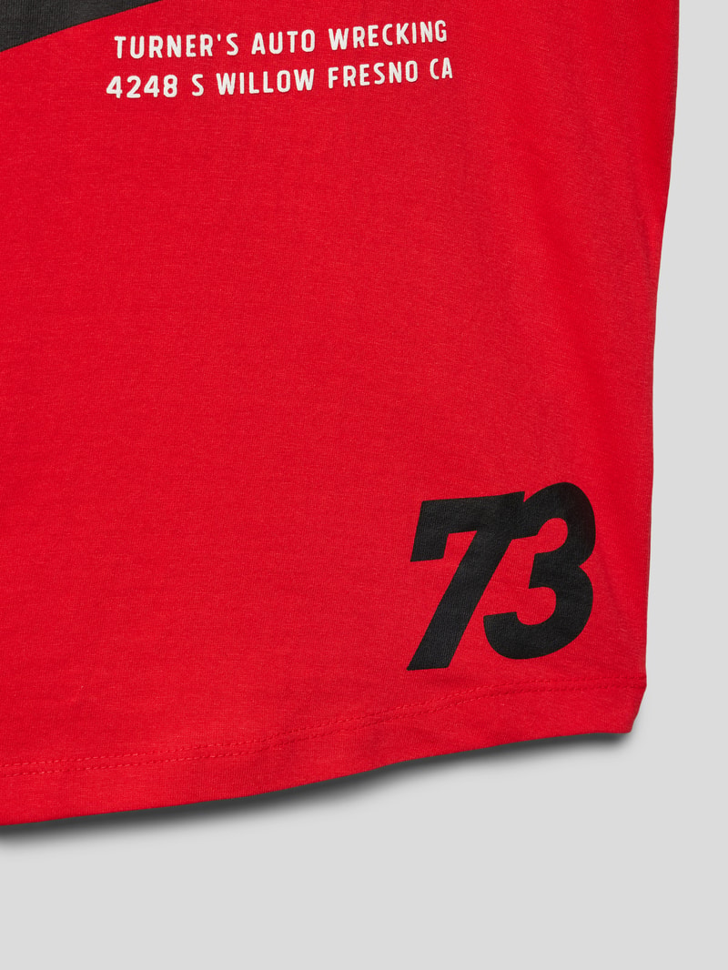 T-Shirt mit Rundhalsausschnitt in rot