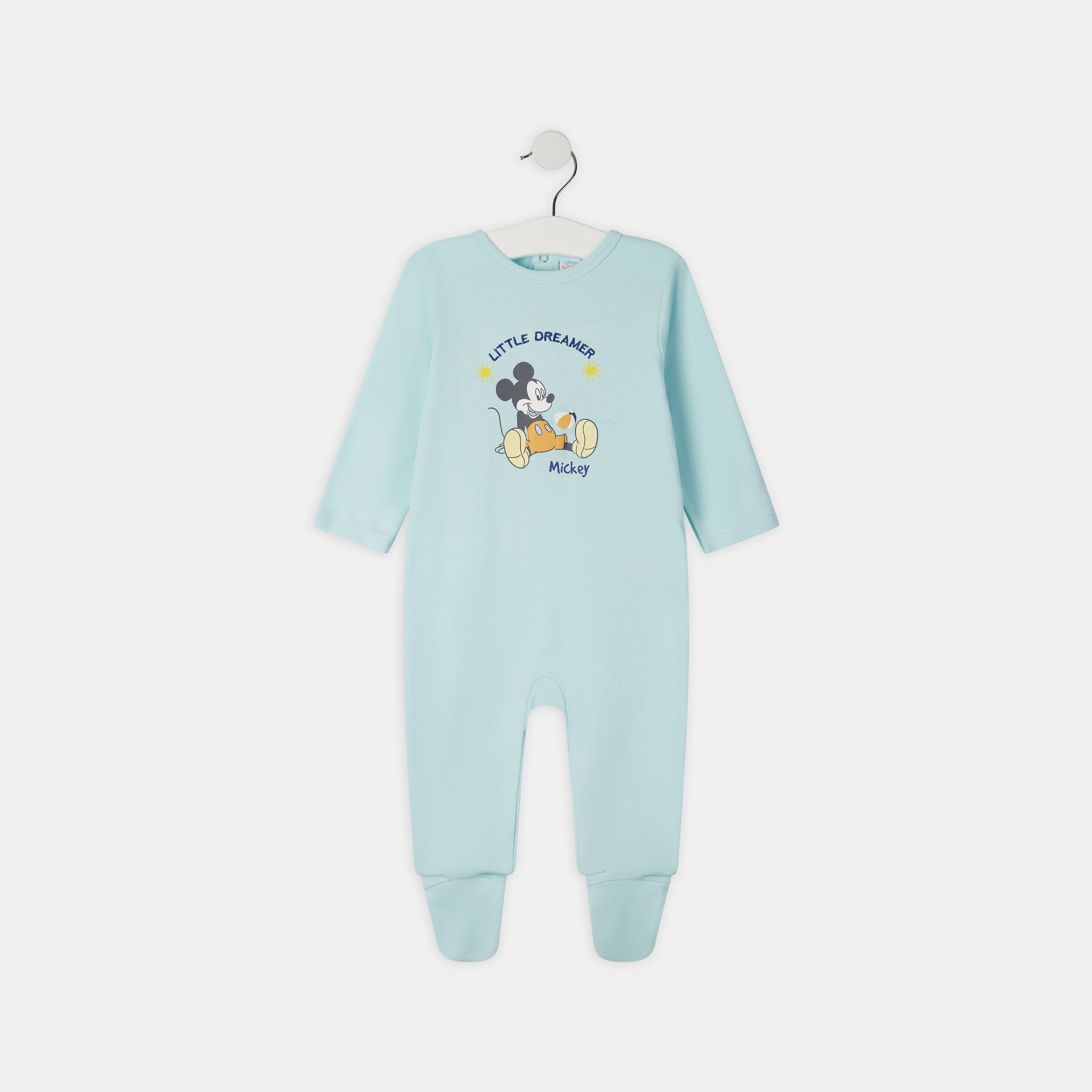 Pyjama Mickey vert turquoise bébé garçon | La Halle