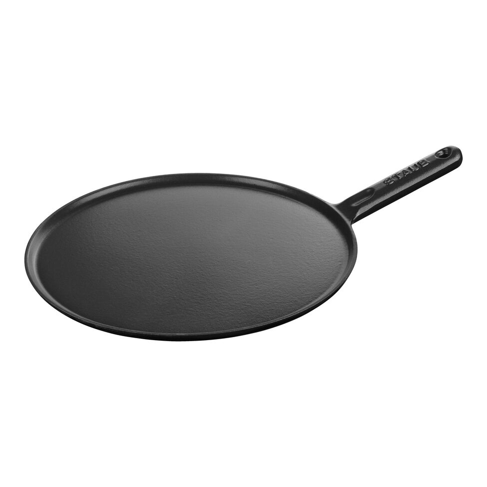 Crêpes-Pfanne 30 cm, Gusseisen, Schwarz