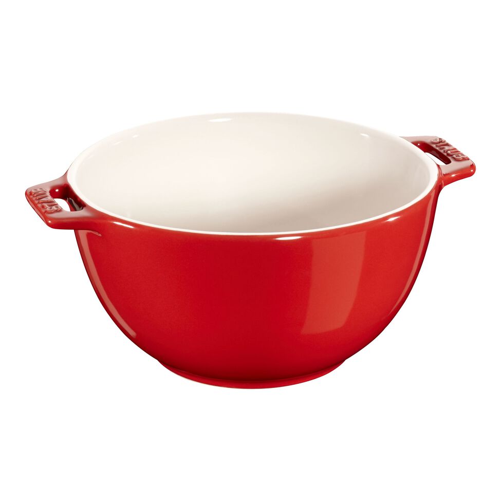 Schüssel 18 cm, Keramik, Kirsch-Rot