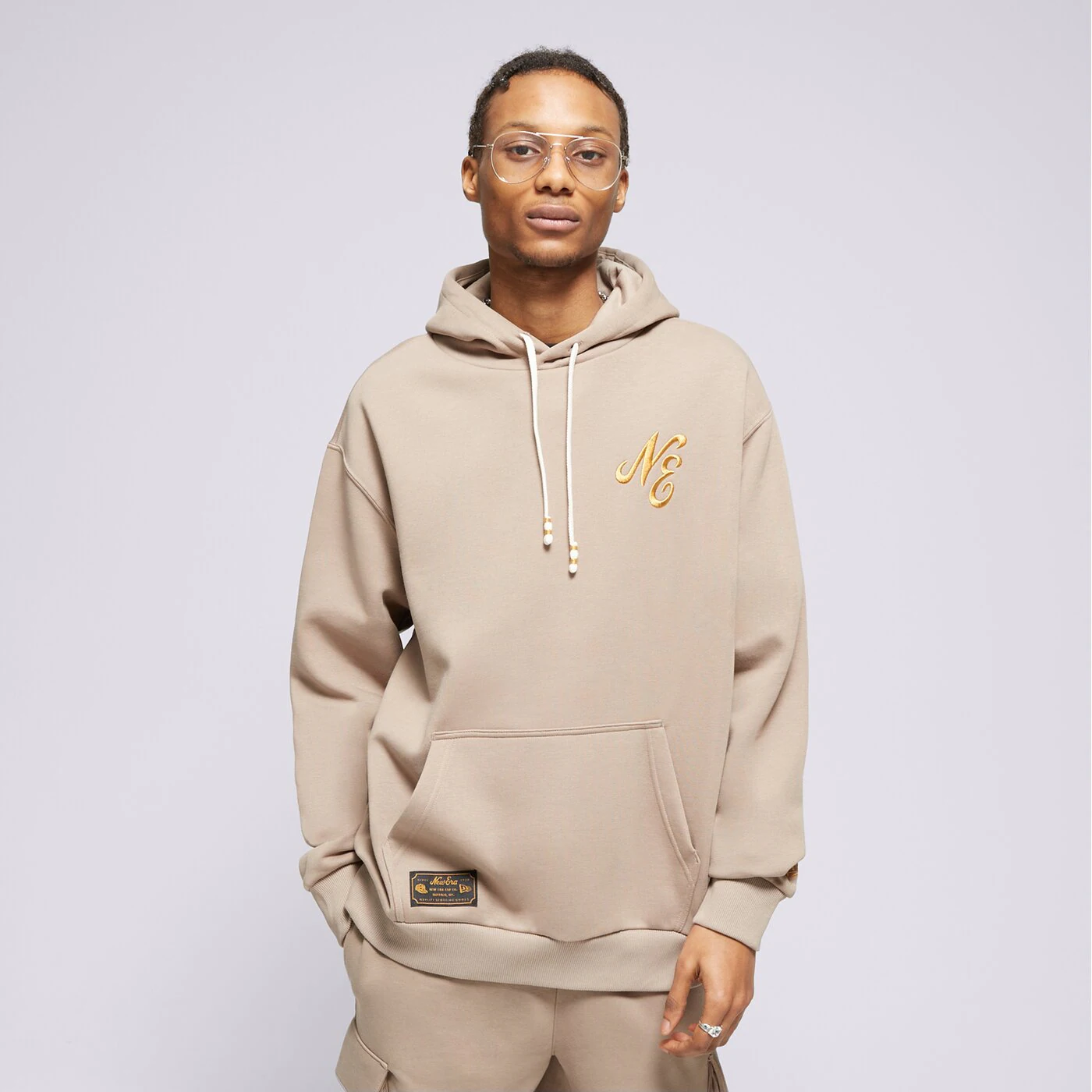 NEW ERA HOODIE NE SCRIPT NONE Braun