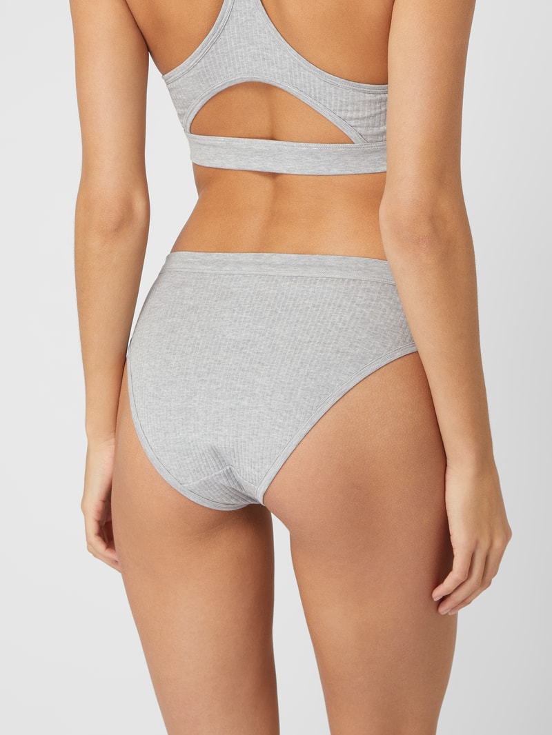 Slip aus Baumwoll-Elasthan-Mix Modell 'Cotton Comfort' in hellgrau