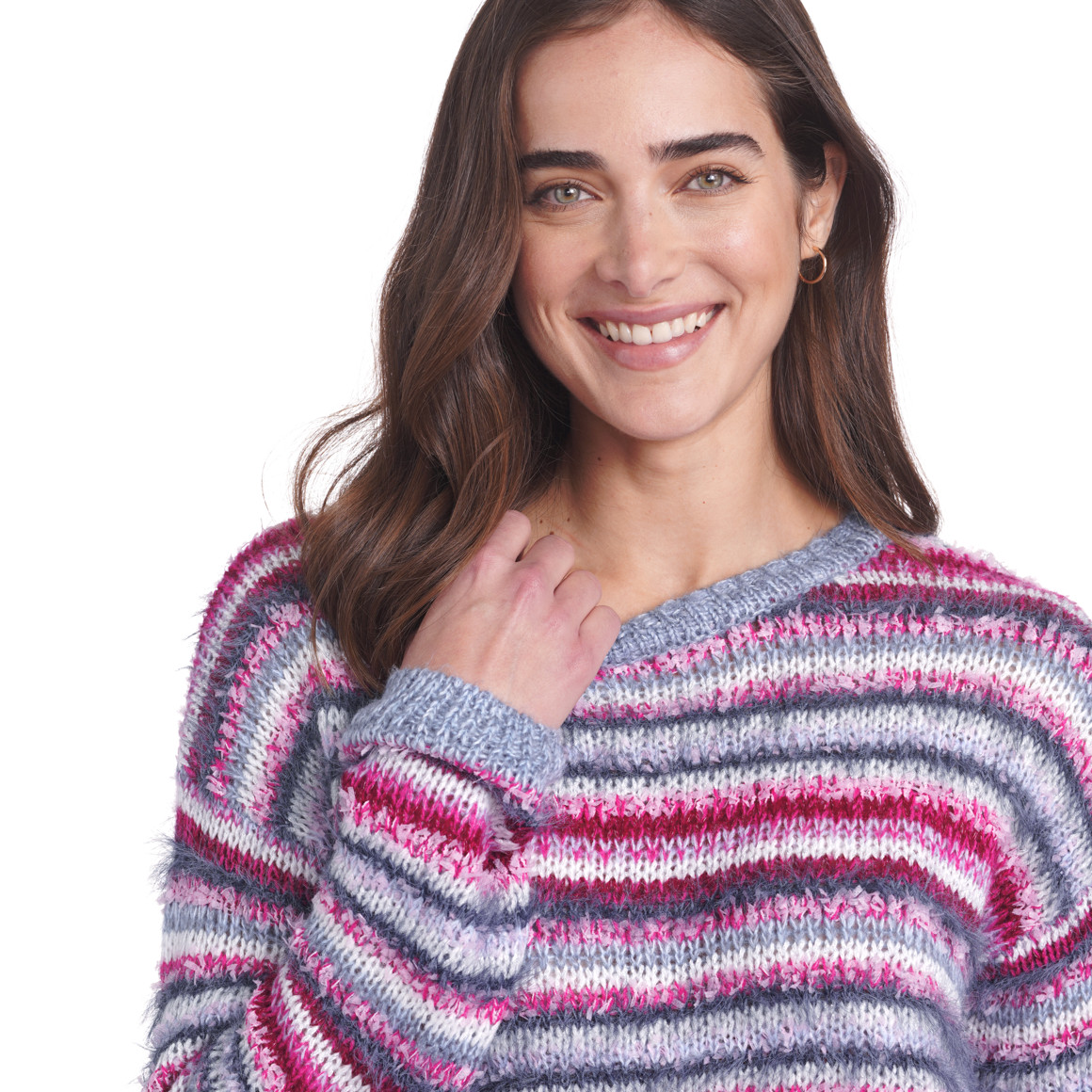 Damen Strickpullover aus verschiedenem Garn