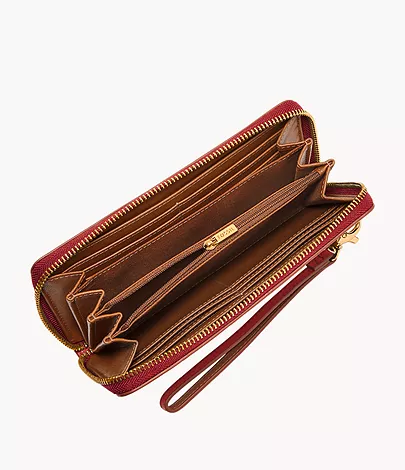 Fossil Zip Clutch Logan RFID