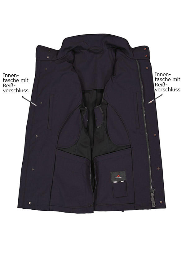 PEUTEREY, Fieldjacket, Nylon-Stretch wasserabweisend, nachtblau