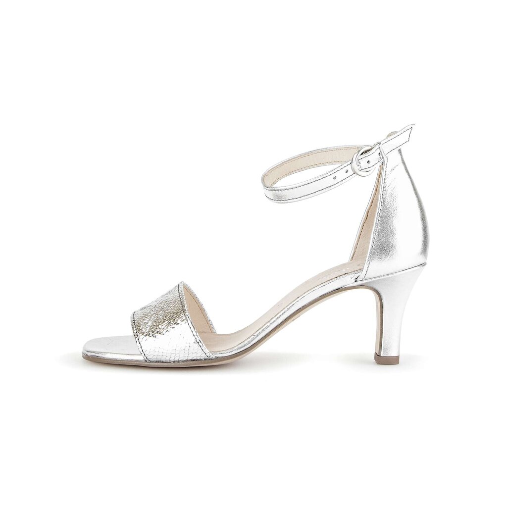 Gabor fashion Riemchensandale silber