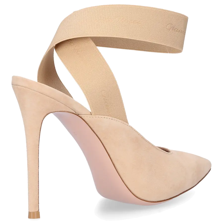 Gianvito Rossi - Slingpumps DELILA Veloursleder - beige