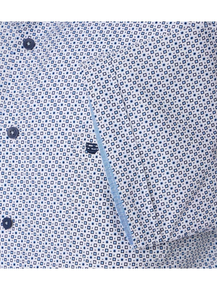 Redmond Kurzarm-Hemd in blau günstig kaufen