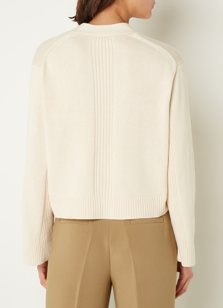 Cardigan Whistles Nina din tricot fin cu imprimeu elastic