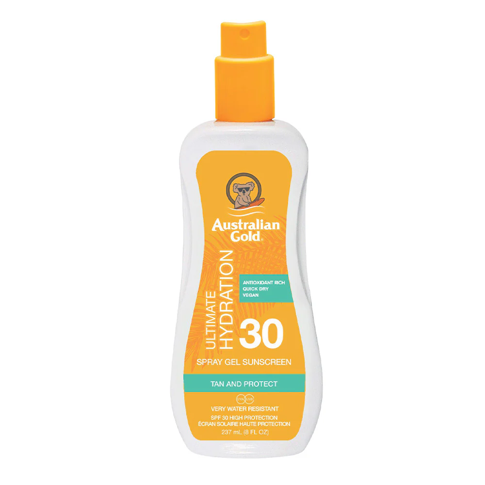 Gel protector solar en spray SPF30 - Gel corporal de alta protección solar.