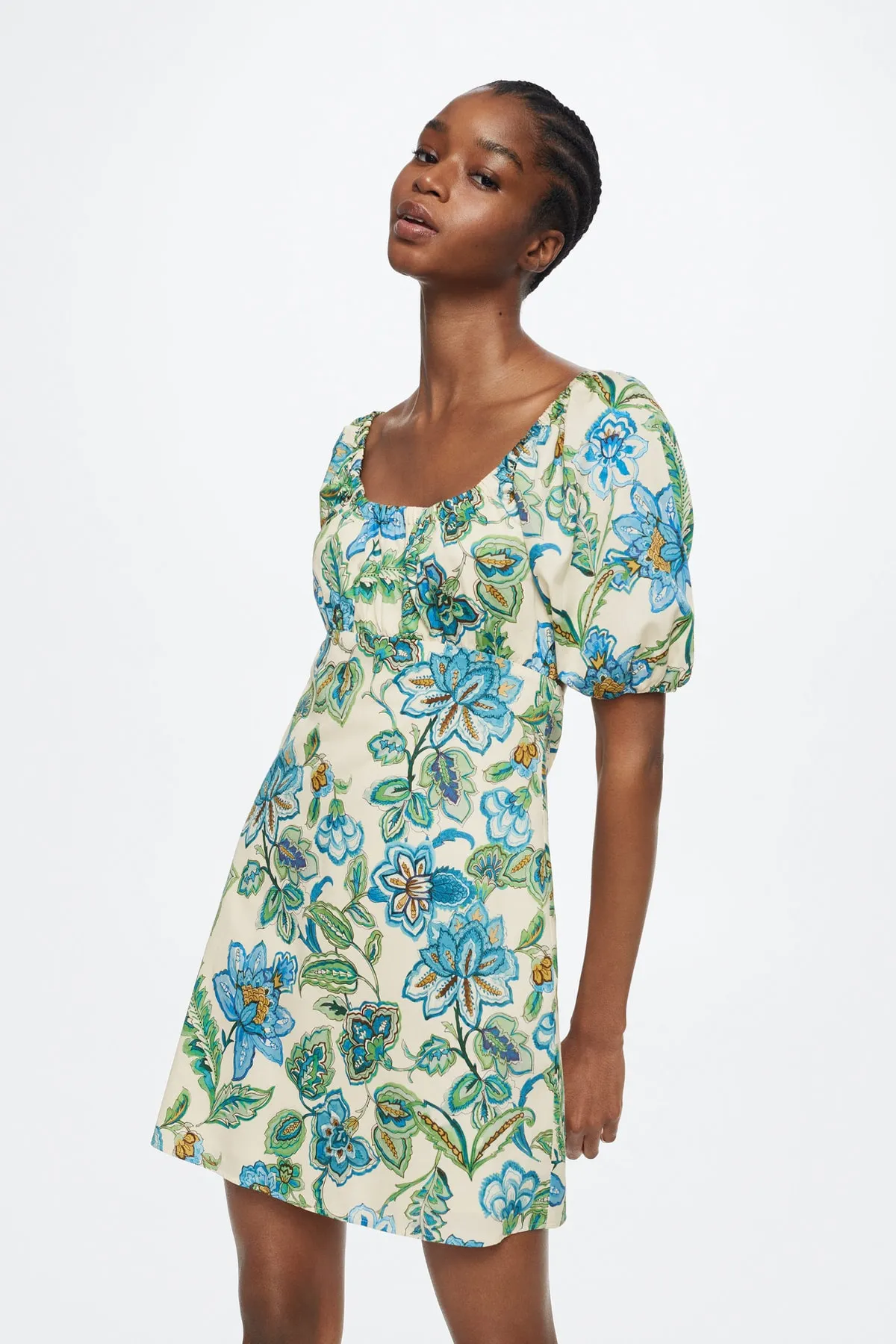 MANGO  Blaues Damenkleid 27069204