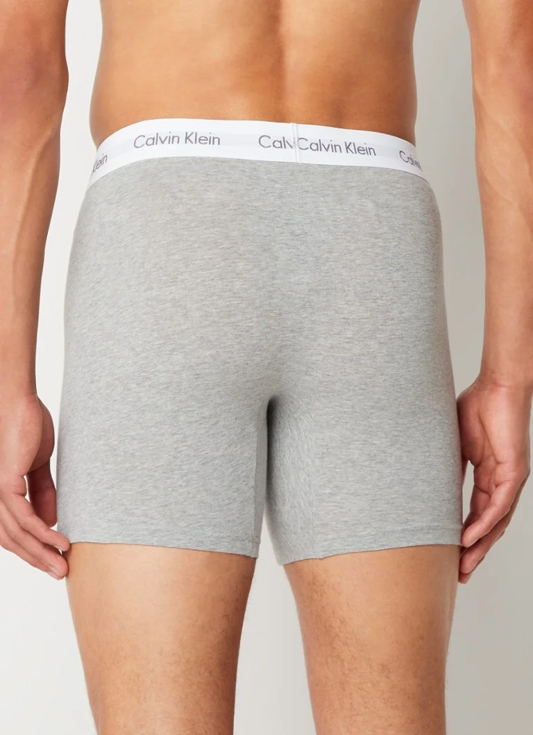 Calvin Klein logós derékpántos boxeralsó, 3 darabos kiszerelésben