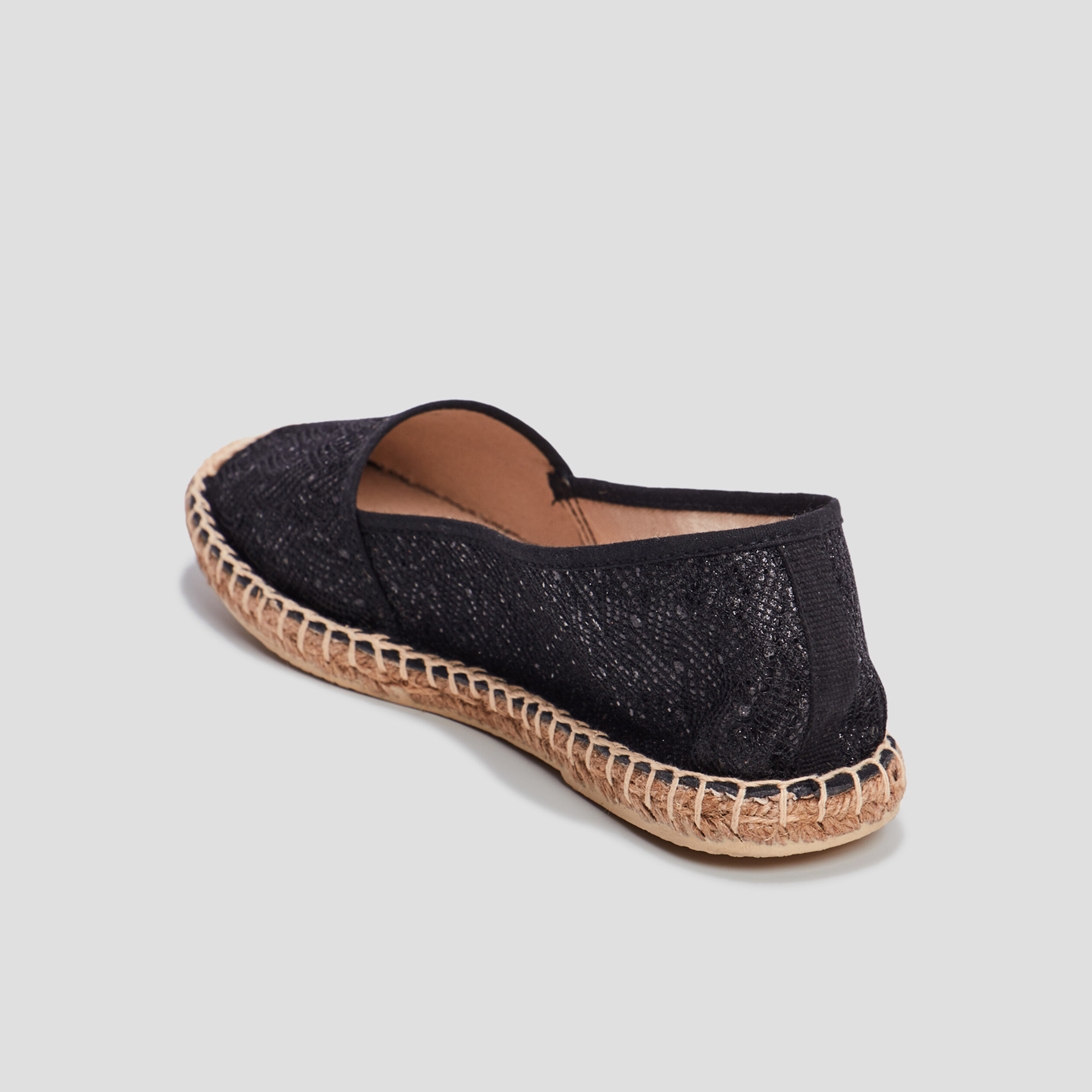 Espadrilles à sequins noir femme | La Halle