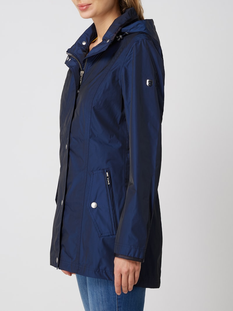 Romance 812 Funktionsjacke mit abnehmbarer Kapuze in blau