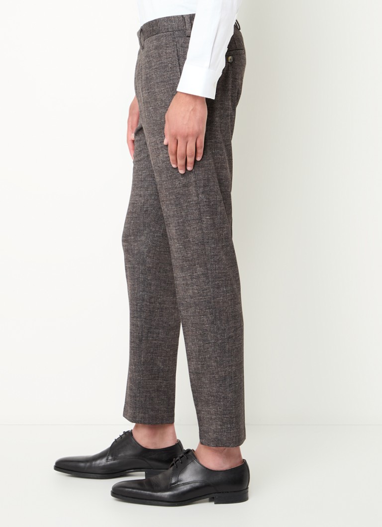 Strellson Kynd slim fit trousers with heather pattern and side pockets