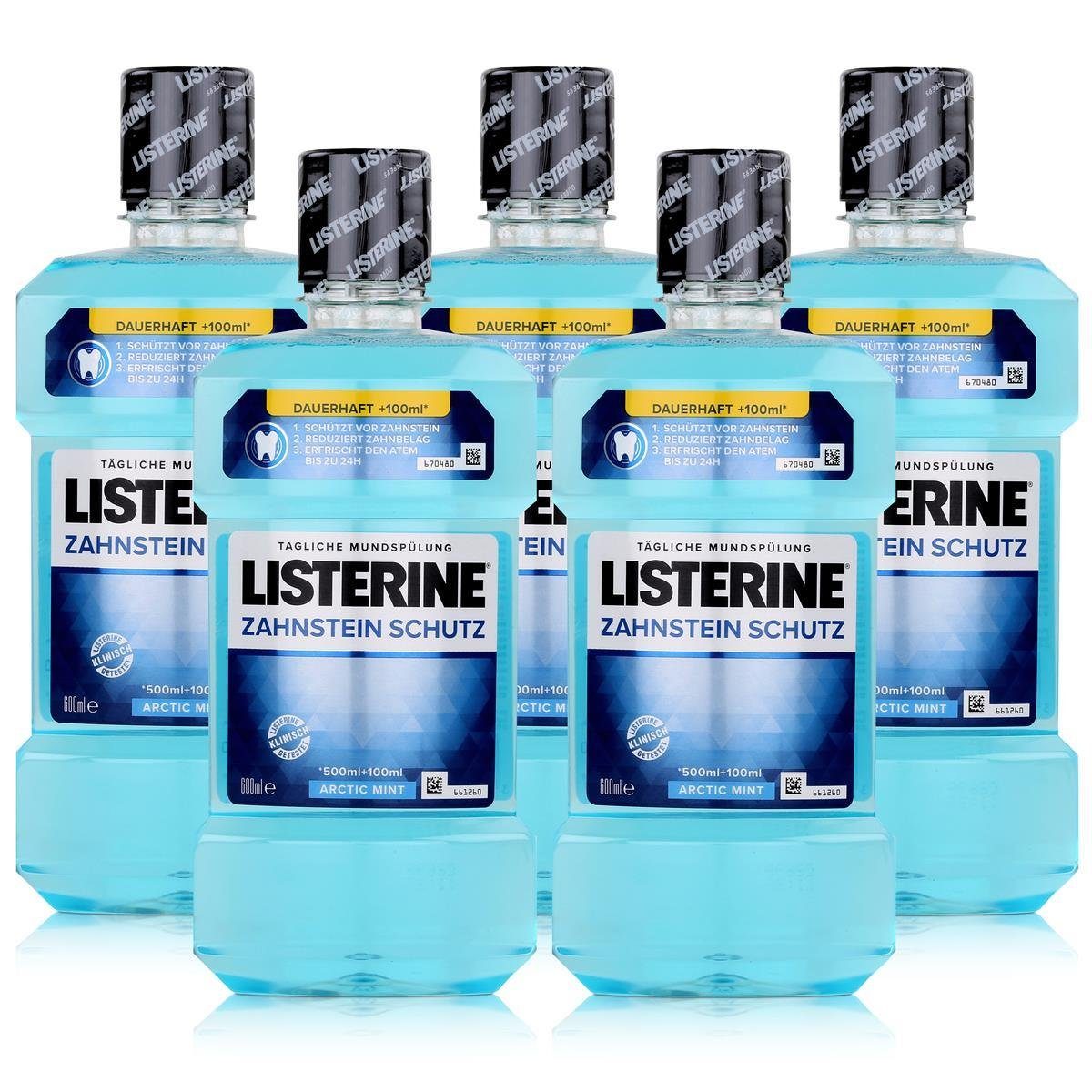 Listerine Mundspülung, Listerine Zahnsteinschutz 600ml - Hemmt die Neubildung von Zahnstein