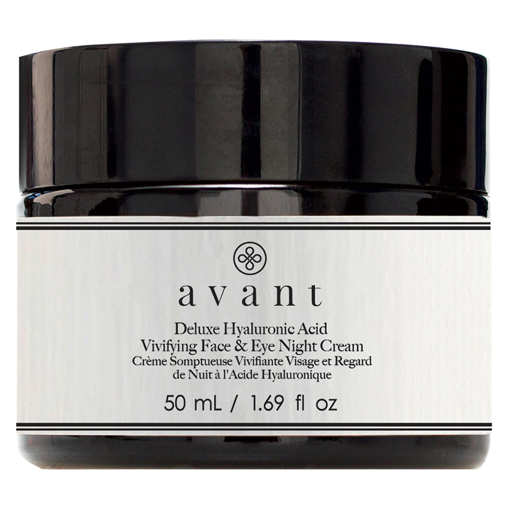 Avant Skincare Crème Somptueuse Vivifiante Visage et Regard de Nuit à l'Acide Hyaluronique Crème de nuit