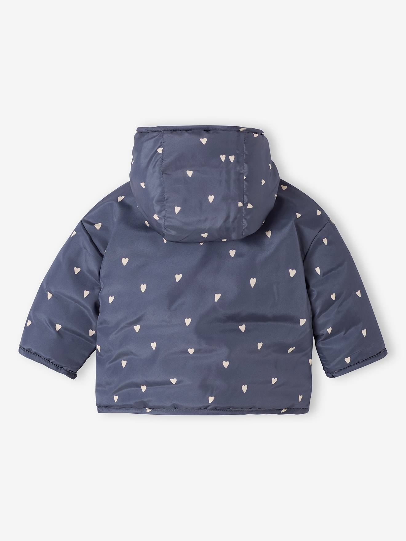 Vertbaudet Wendbare Baby Steppjacke mit Recycling-Polyester - dunkelblau