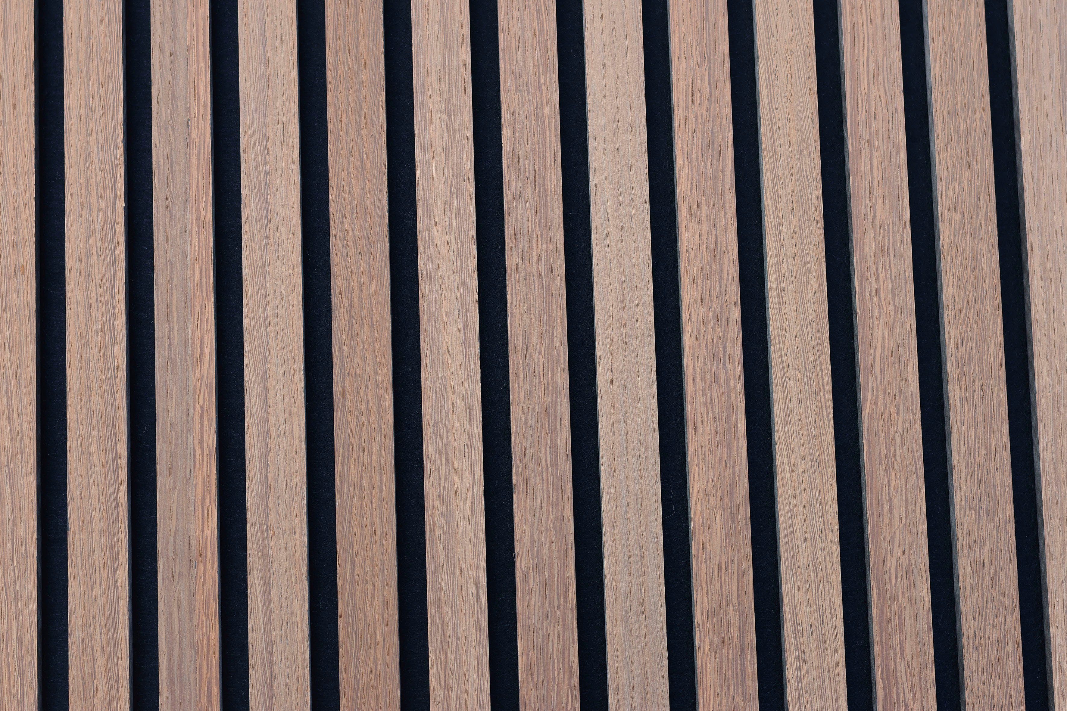Vereg Schallschutzpaneel Echt Holzfurnier in 3D Optik, BxL: 60x240 cm, (1-tlg) echt Holzfurnier