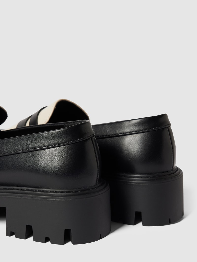 Penny-Loafer in Leder-Optik Modell 'BETTY-4' in schwarz