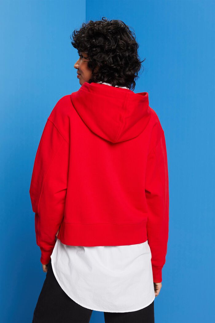 Hoodie aus Baumwollfleece