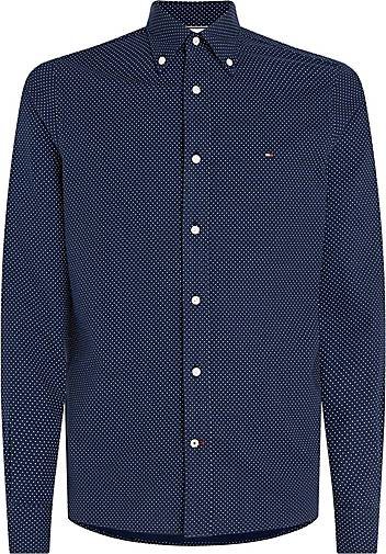 TOMMY HILFIGER Herren Hemd Langarm Slim Fit