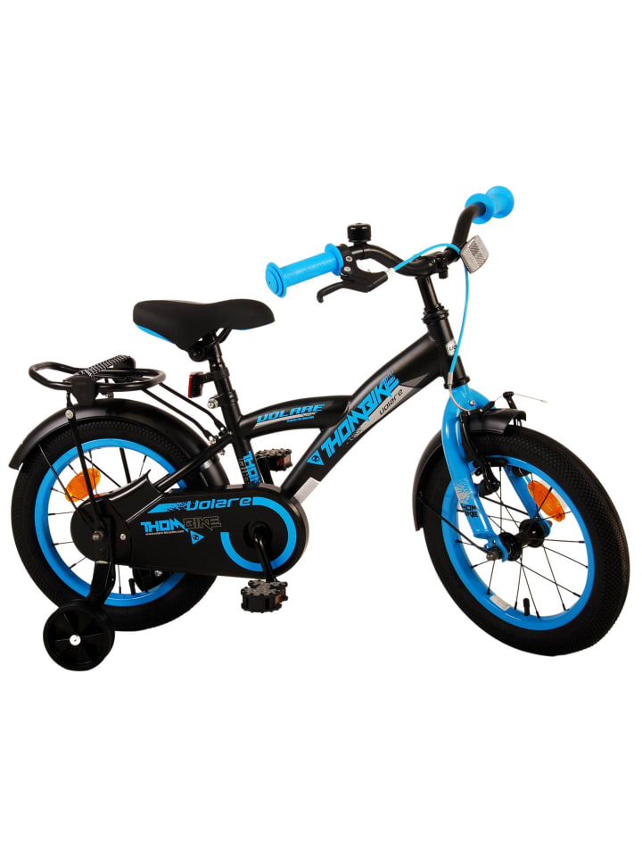 Volare Kinderfahrrad Thombike für Jungen 14 Zoll Kinderrad in Schwarz Blau 4 Jahre günstig kaufen onesize