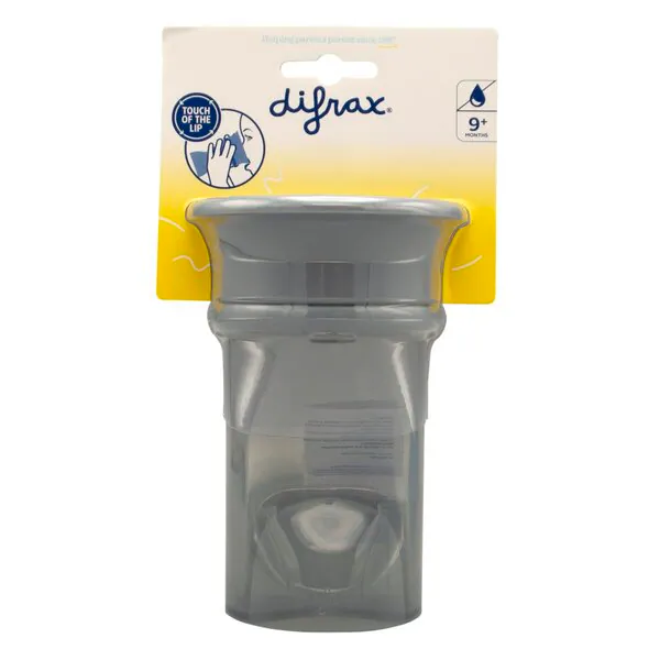 Cană Difrax 9 M 360° gri, 250 ml
