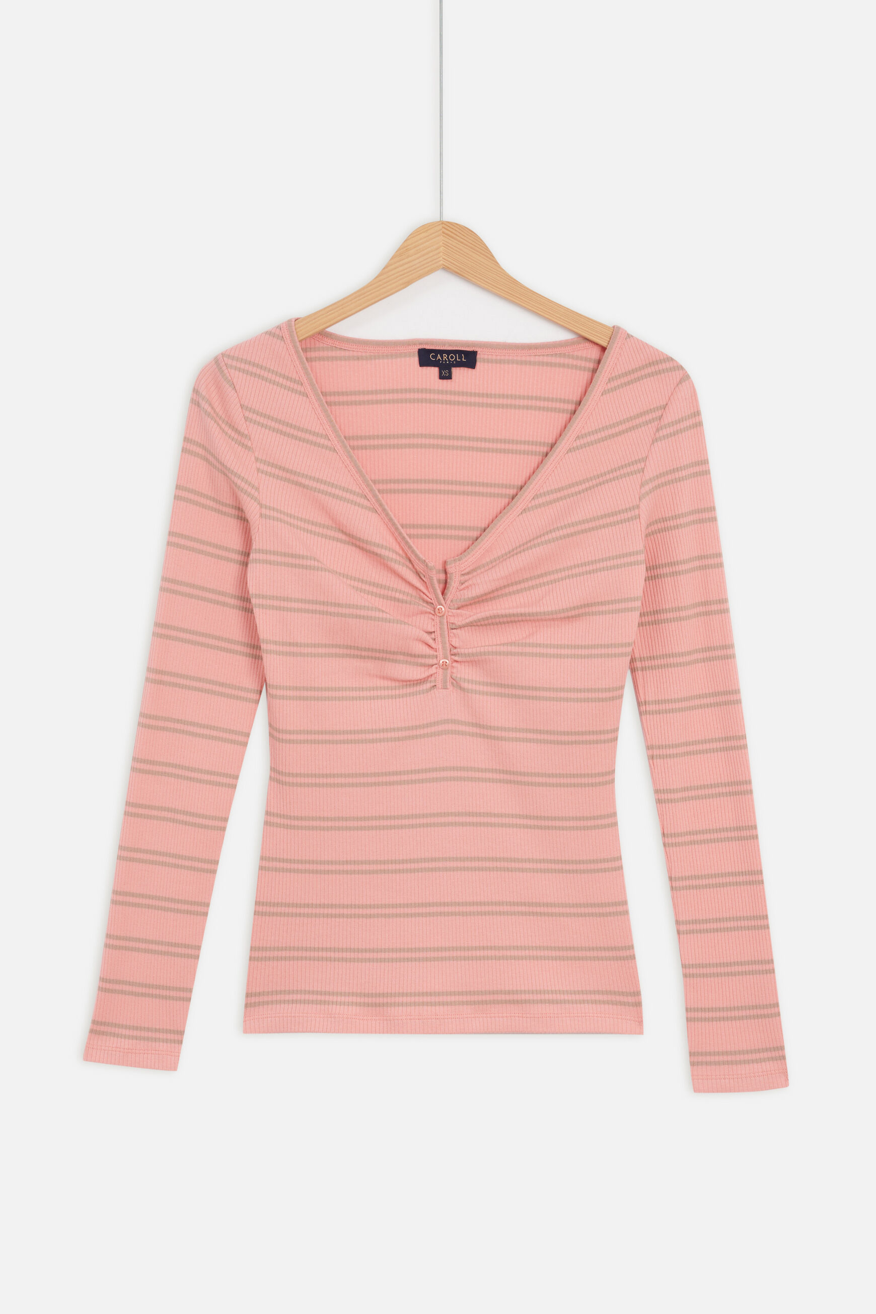 t-shirt mariko rose saumon femme