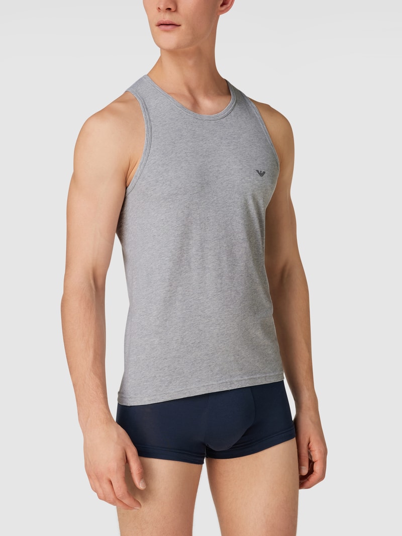 Tanktop mit Stretch-Anteil in anthrazit meliert