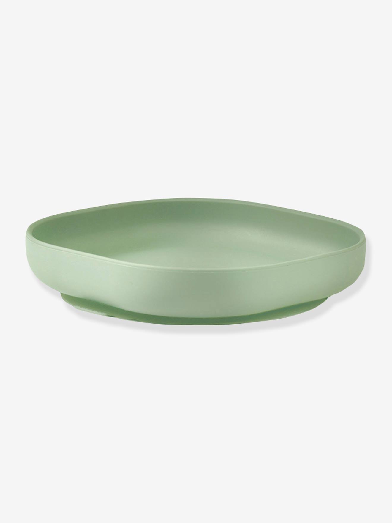 Assiette silicone avec ventouse BEABA vert