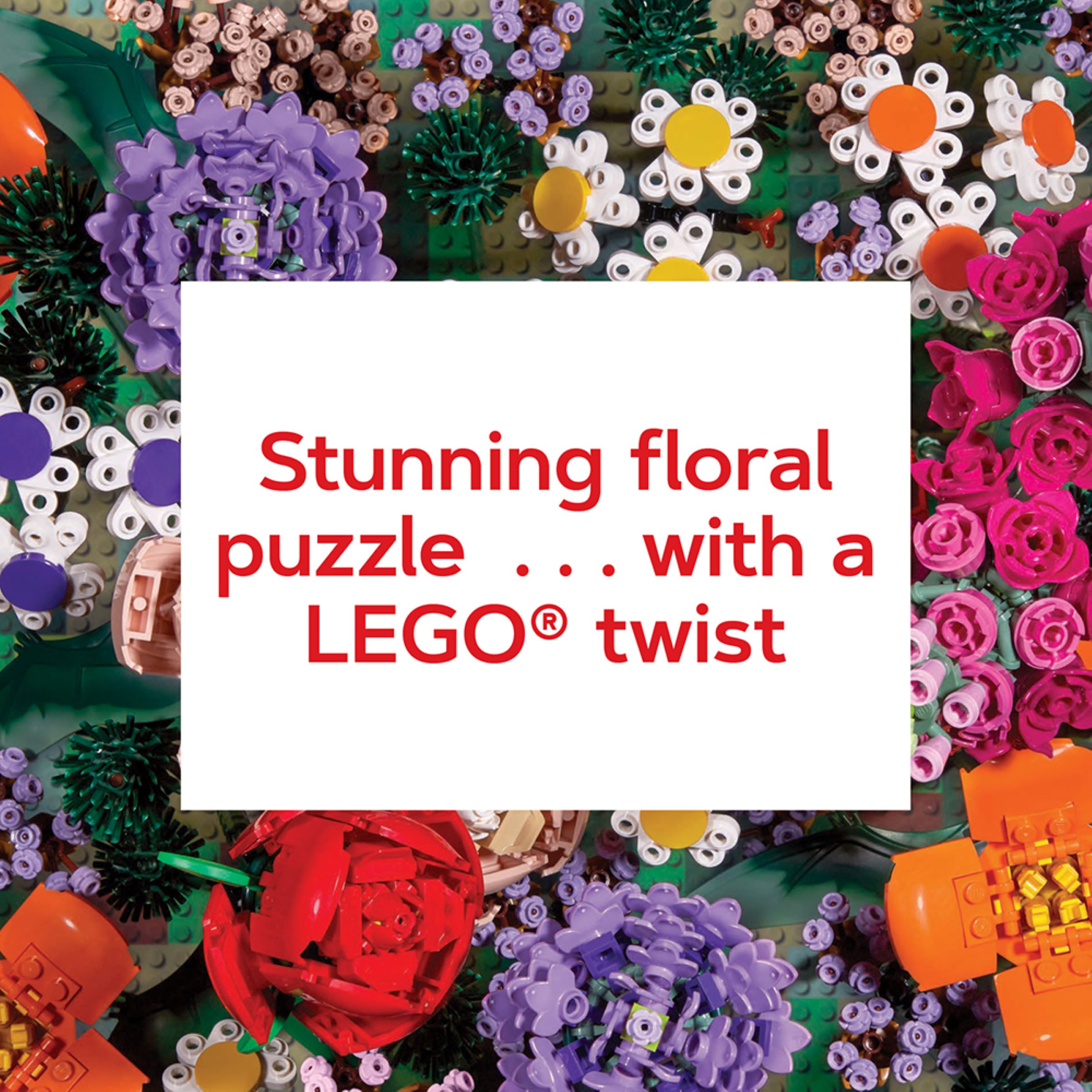 Puzzle de 1 000 pièces Fleurs en briques 5007851