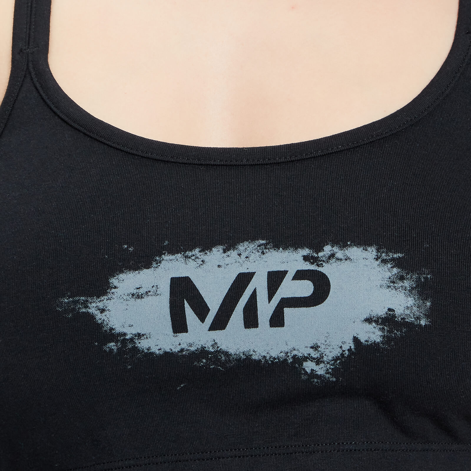 MP Women's Chalk Graphic Sports Bra - Black