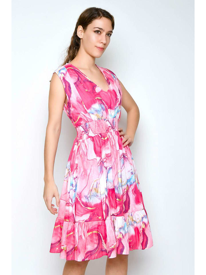 H.H.G. Kleid in Rosa/ Pink/ Hellblau günstig kaufen