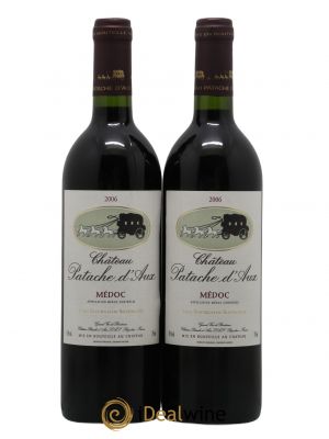 Château Patache d'Aux Cru Bourgeois  2006 - Lot de 2 Bouteilles